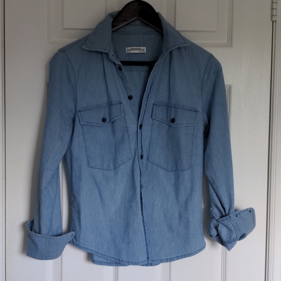 🌷Zara Woman Jean Shirt - Picture 4 of 9